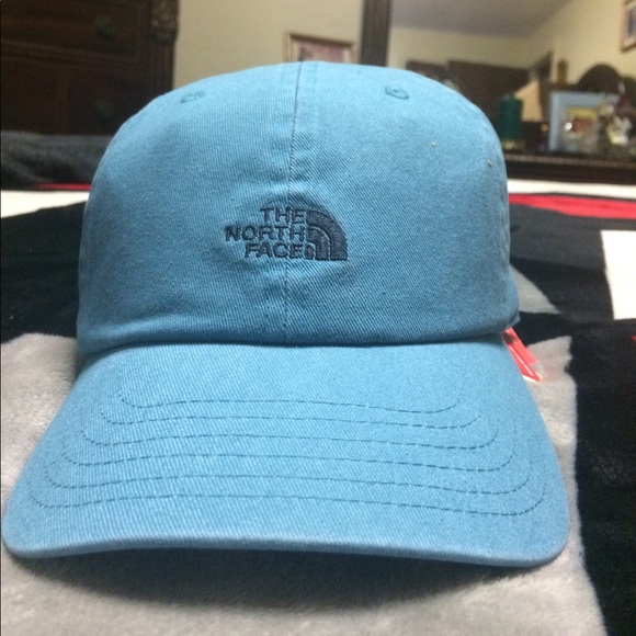 Unisex North Face Washed Hat Storm Blue. - Picture 1 of 6